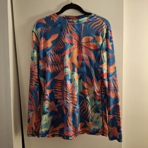 Ingear Women's Tropical Multicolor Long Sleeve Shirt